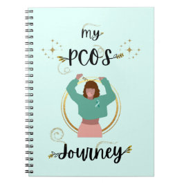 Cuaderno My PCOS Journey Polycystic Ovarian Syndrome Teal