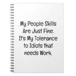 Cuaderno My People Skills Are Just Fine