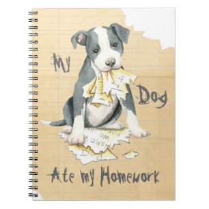 Cuaderno My Pit Bull Ate My Homework
