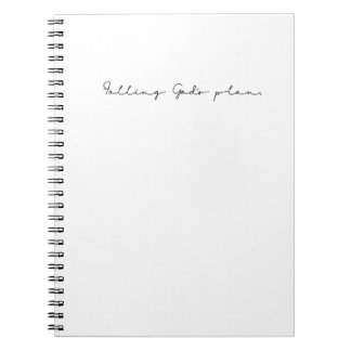 Cuaderno My Plan God's Plan Inspirational Art Gospel Saying