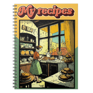 Cuaderno My recipes retro