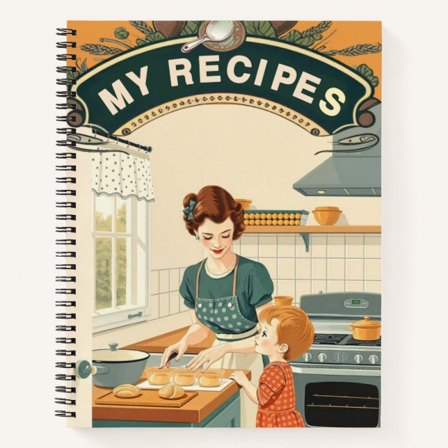 Cuaderno My recipes vintage (Anverso)