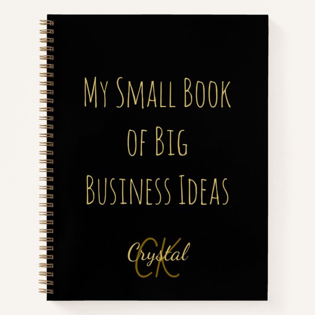 Cuaderno My Small Book of Big Business Ideas Notebook (Anverso)