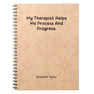 Cuaderno My Therapist Helps Me Process and Progress