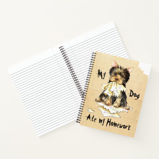 Cuaderno My Yorkie Ate My Homework (Interior)