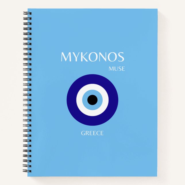 Cuaderno Mykonos Muse, azul (Anverso)