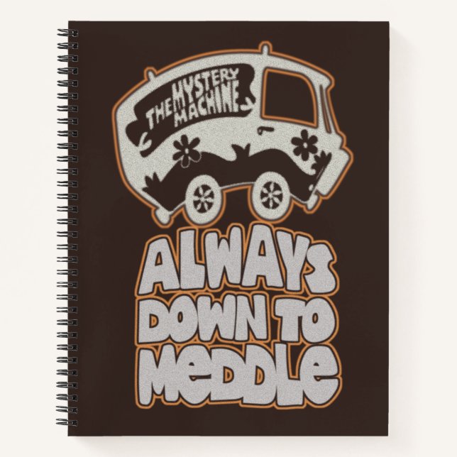 Cuaderno Mystery Machine "Always Down To Meddle" (Anverso)