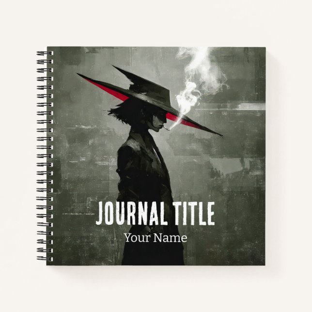 Cuaderno Mystery Noir Journal — Custom Name & Title (Anverso)