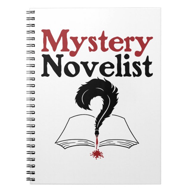 Cuaderno Mystery Novelist Writer Autor Whodunit (Frente)