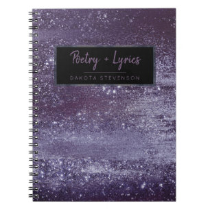 Cuaderno Mystic Topaz   Azul rosa morado naranja lírico