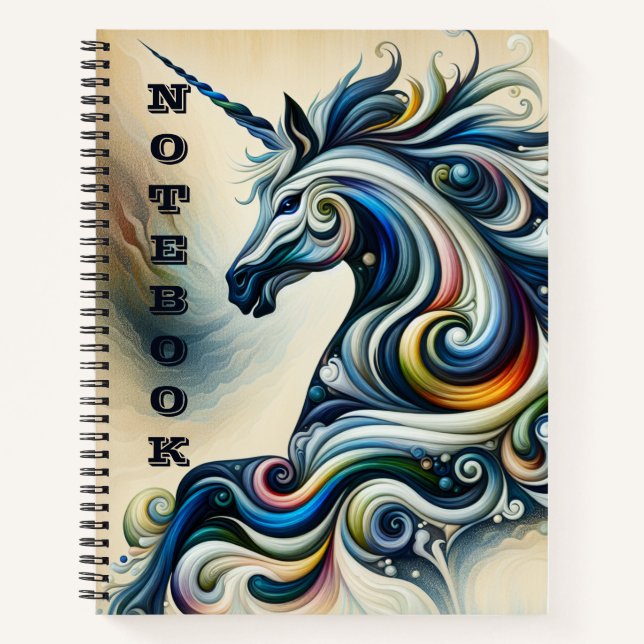 Cuaderno Mystic Unicorn Swirl (Anverso)