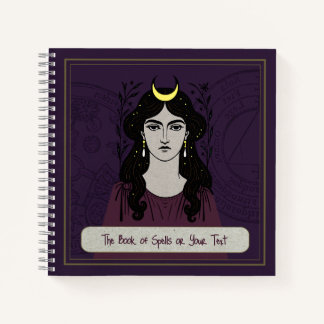 Cuaderno Mystical 8.5x8.5" Witch's Book of Spells Notebook