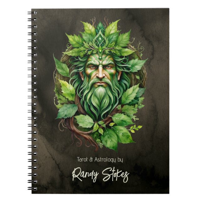 Cuaderno Mystical Celtic Greenman Divine Masculine Nature (Frente)
