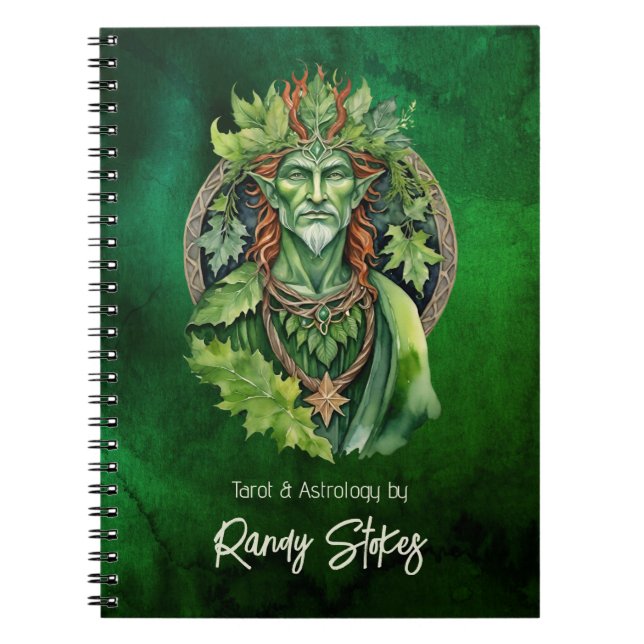 Cuaderno Mystical Celtic Greenman Divine Masculine Nature (Frente)