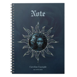 Cuaderno Mystical connection, mystical woman and the lion