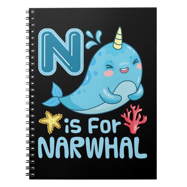 Cuaderno N es para Narwhal (Frente)