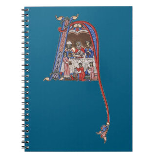 Cuaderno N inicial iluminado