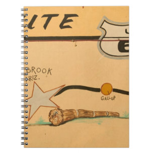 Cuaderno NA, EE. UU., Arizona, Holbrook mural de la ruta 66