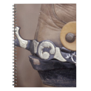 Cuaderno NA, EE. UU., Texas, Lubbock Bota y espuela de vaqu