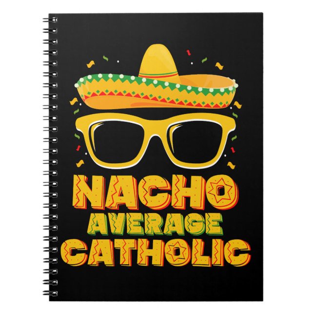 Cuaderno Nacho Promedio de Iglesia Católica Cinco De Mayo (Frente)