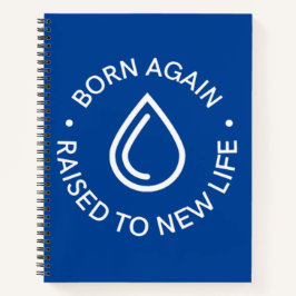 Cuaderno Nacido de nuevo Baptism Spiral Notebook