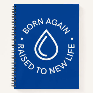 Cuaderno Nacido de nuevo Baptism Spiral Notebook