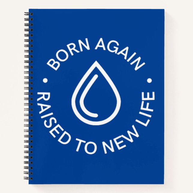 Cuaderno Nacido de nuevo Baptism Spiral Notebook (Anverso)