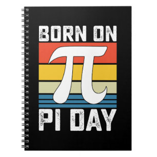 Cuaderno Nacido El Día De La Pi Matemáticas De Cumpleaños M