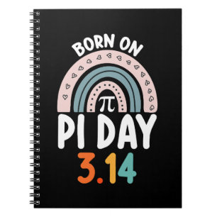 Cuaderno Nacido En Día Pi Cumpleaños Matemáticas Gracioso