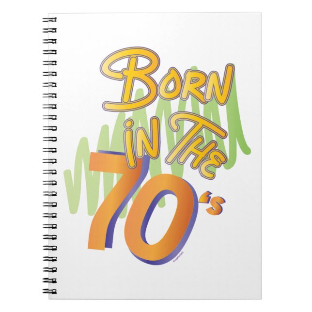 Cuaderno Nacido en los 70 de Guay Old AgeFun (Frente)