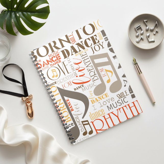 Cuaderno Nacido para Bailar Brown ID277 (Subido por el creador)