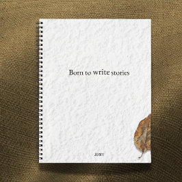 Cuaderno Nacido para escribir historias – Regalo minimalist