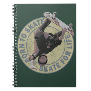 Cuaderno nacido para patinar en patineta para el patinaje r