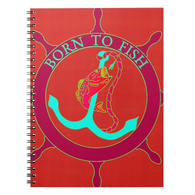 Cuaderno Nacido para pescar (Frente)
