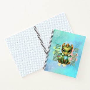 Cuaderno Nacido para ser único Dragón lindo Conciencia del