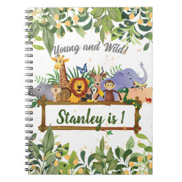 Cuaderno Nacimiento del Personalizado forestal de animales 