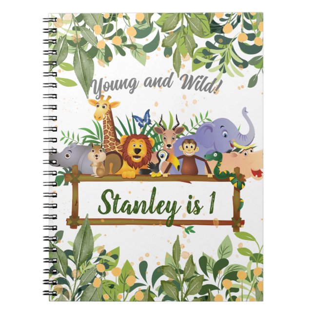 Cuaderno Nacimiento del Personalizado forestal de animales  (Frente)