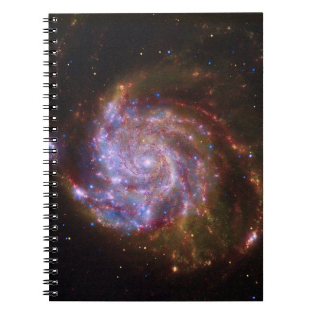 Cuaderno Nacimiento estelar en el volante: Galaxia M101 (Frente)
