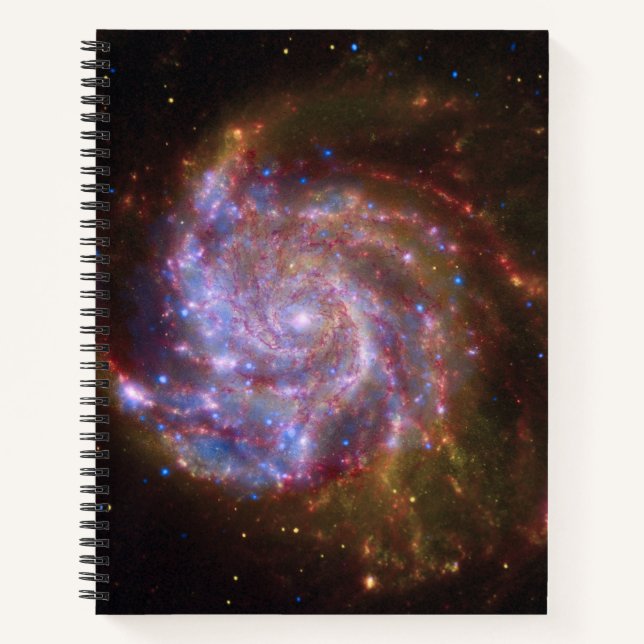 Cuaderno Nacimiento estelar en el volante: Galaxia M101 (Anverso)