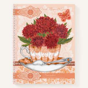 Cuaderno Nacimiento Flor y Gem Noviembre Lace Large