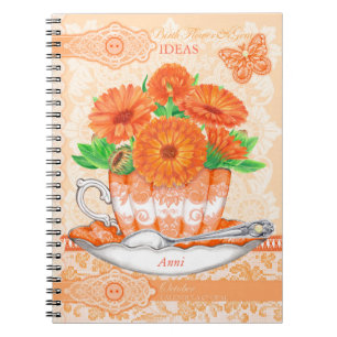 Cuaderno Nacimiento Flor y Gem Octavo Lace