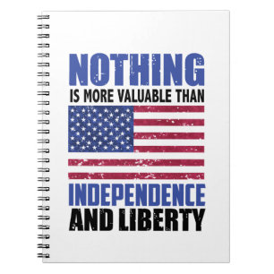 Cuaderno Nada es más valioso que la independencia y la flex
