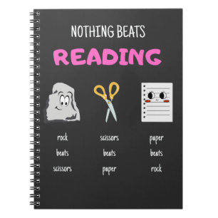 Cuaderno Nada mejor que leer tijeras de papel de rock