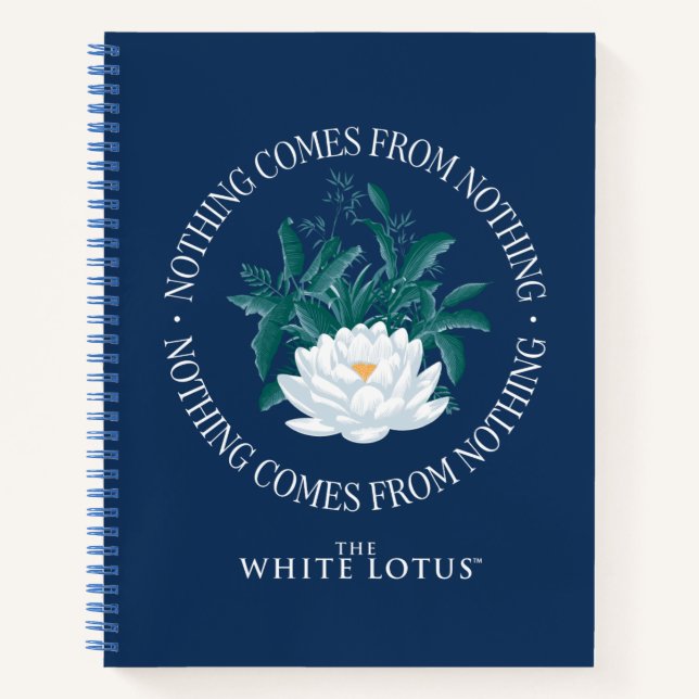 Cuaderno Nada Viene De Nada: El Lotus Blanco (Anverso)