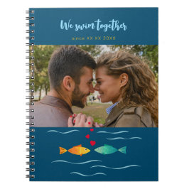 Cuaderno Nadamos juntos con una foto de un personalizado