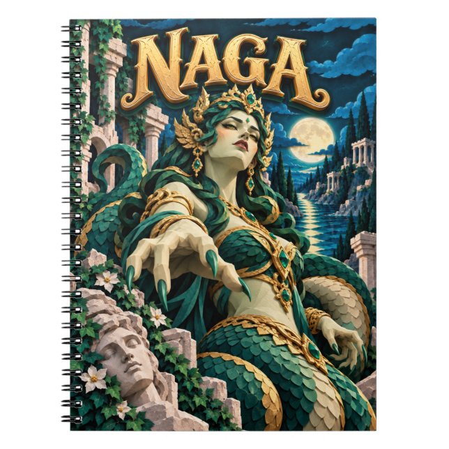 Cuaderno Naga, Monstruo de Papel Cortado (Frente)