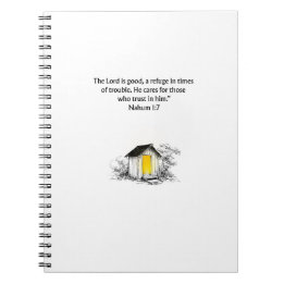 Cuaderno Nahum 1:7 Christian Scripture Notebook Journal