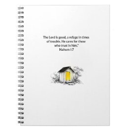Cuaderno Nahum 1:7 Christian Scripture Notebook Journal