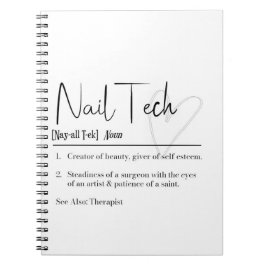 Cuaderno Nail Tech Definition Notebook