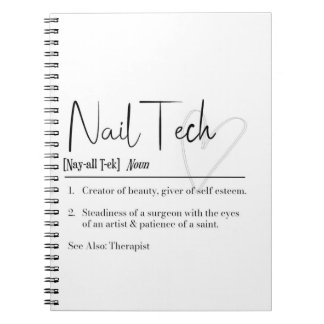 Cuaderno Nail Tech Definition Notebook